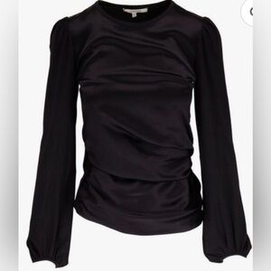 DOROTHEE SCHUMACHER Chic Black Satin Blouse for Women
